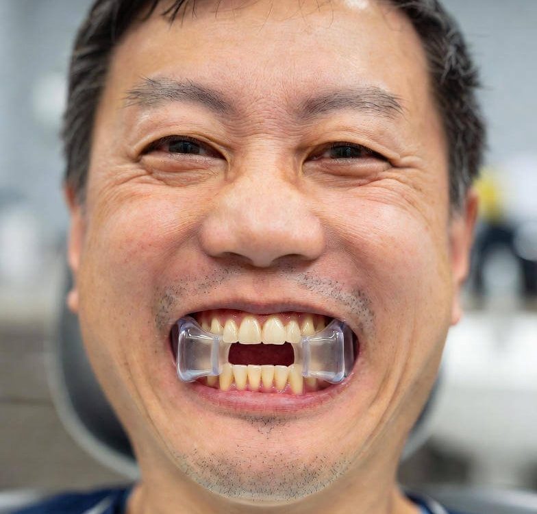 how to chew with bite blocks